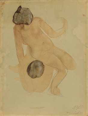 Auguste Rodin (1840-1917)  Domination, aquarel. Copyright: Christie’s Images ltd. 2013.