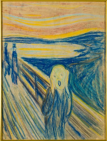 Edvard Munch (1863-1944), Skrik (De Schreeuw), 1910, collectie Munch Museet, Oslo.