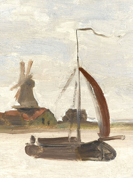 Claude Monet, De Voorzaan en de Westerhem, 1871 (detail), collectie Zaans Museum.