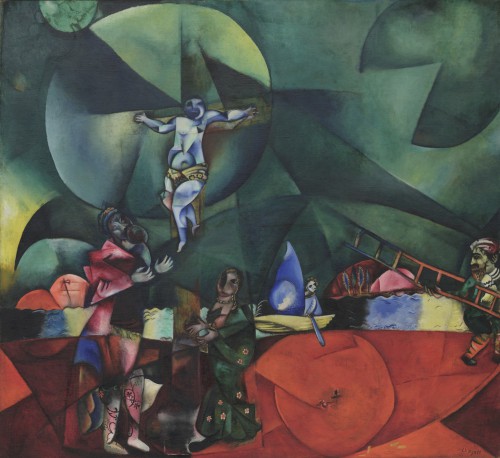 Marc Chagall (1887–1985), Calvarie, 1912, olieverf op doek, 174,6 x 192.4 cm, The Museum of Modern Art, New York.