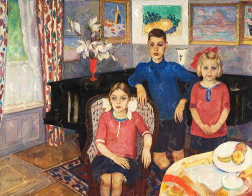 Jan Sluijters, De kinderen Van Blaaderen-Hoogendijk, 1921, Caldic Collectie (niet te zien in de tentoonstelling).