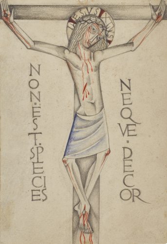 David Jones, Crucifixion, 1922. Foto: Sotheby's.